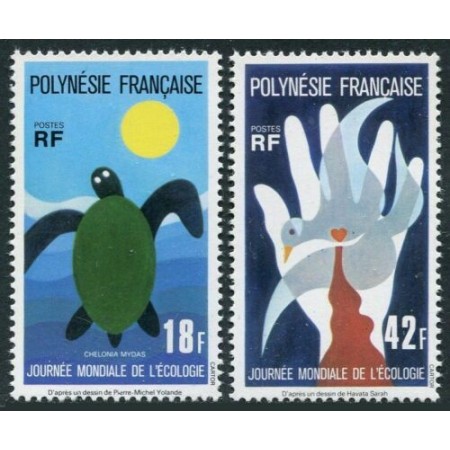 Polinezia Franceza 1976 - Ziua ecologiei, serie neuzata Polinezia Franceza 1976 - Ziua ecologiei, serie neuzata