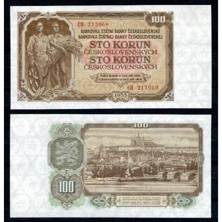 Cehoslovacia 1953 - 100 korun UNC Cehoslovacia 1953 - 100 korun UNC