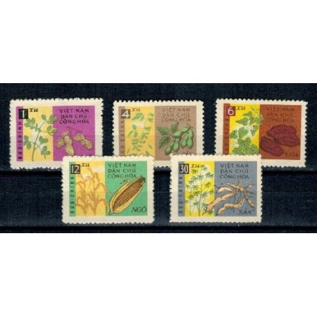 Vietnam 1962 - Plante, agricultura, serie nestampilata Vietnam 1962 - Plante, agricultura, serie nestampilata