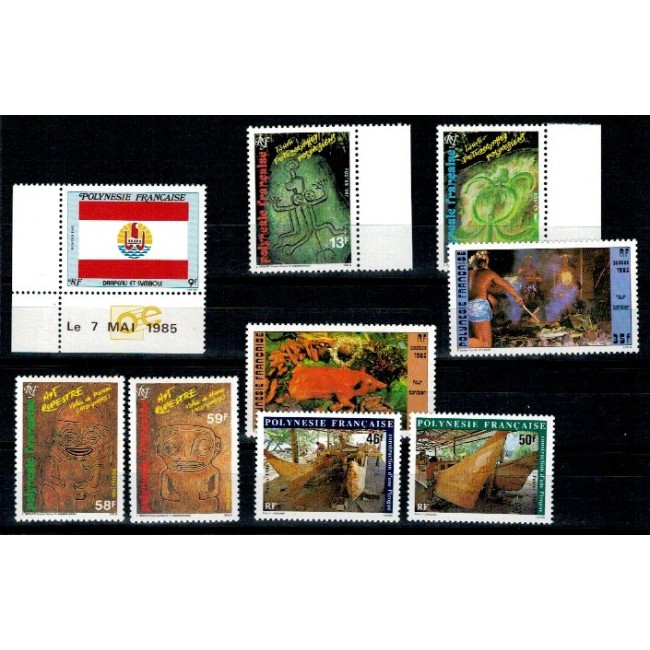 Polinezia Franceza 1985-1987 - Lot timbre neuzate, serii Polinezia Franceza 1985-1987 - Lot timbre neuzate, serii