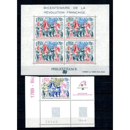 French South and Antarctic Terr. 1989 - Philexfrance, serie+bloc French South and Antarctic Terr. 1989 - Philexfrance, serie+bloc