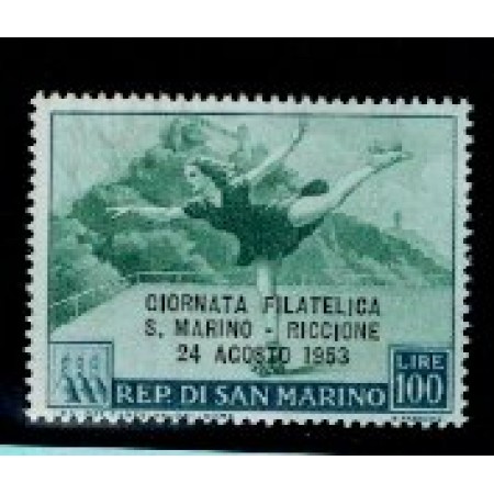 San Marino 1953 - Expo Riccione, supratipar, neuzat San Marino 1953 - Expo Riccione, supratipar, neuzat