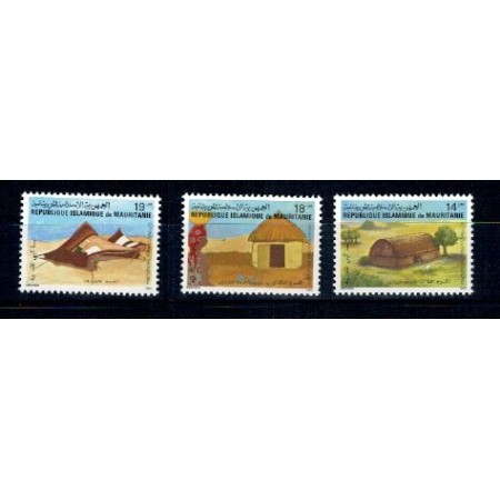 Mauritania 1982 - Case traditionale, serie neuzata Mauritania 1982 - Case traditionale, serie neuzata