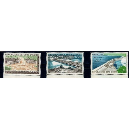 Cote Divoire 1959 - Constructii, Posta Aeriana, serie neuzata Cote Divoire 1959 - Constructii, Posta Aeriana, serie neuzata