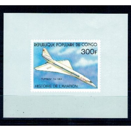 Congo 1977 - Concorde, colita ndt DELUXE neuzat Congo 1977 - Concorde, colita ndt DELUXE neuzat