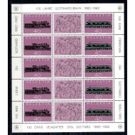 Elvetia 1982 - Cai ferate, Gotthard-Bahn, KLB neuzat