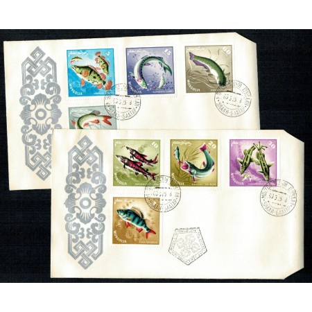 Mongolia 1965 - Pesti, serie plicuri prima zi Mongolia 1965 - Pesti, serie plicuri prima zi