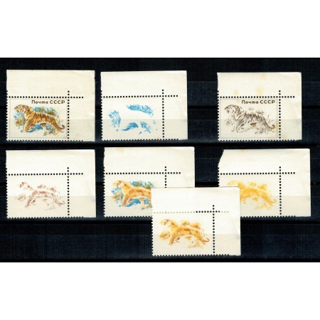 URSS 1960 - Tigru, probe progresive de culoare, eseuri