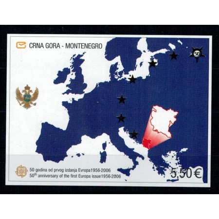 Muntenegru 2006 - Europa, colita nedantelata neuzata Muntenegru 2006 - Europa, colita nedantelata neuzata