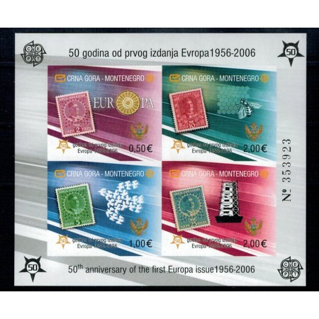Muntenegru 2006 - Europa, bloc nedantelat neuzat Muntenegru 2006 - Europa, bloc nedantelat neuzat