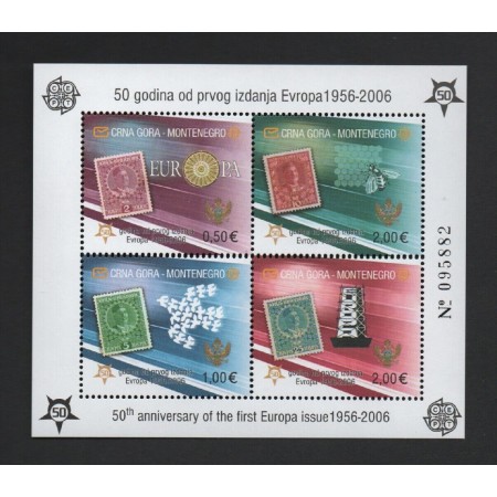 Muntenegru 2006 - Europa, bloc dantelat neuzat Muntenegru 2006 - Europa, bloc dantelat neuzat