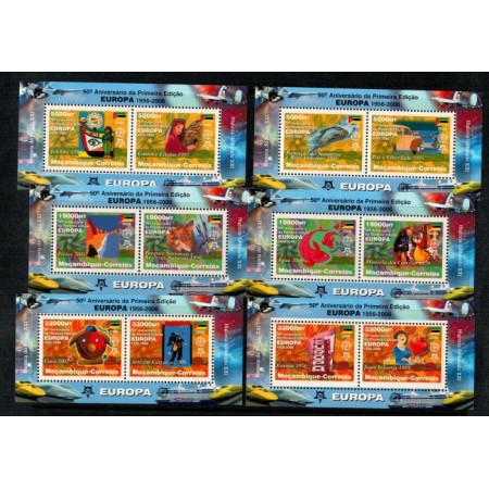 Mozambic 2006 - Europa, istorie, serie blocuri neuzate Mozambic 2006 - Europa, istorie, serie blocuri neuzate