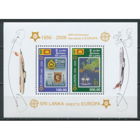 Sri Lanka 2006 - Europa, timbru pe timbru, colita neuzata