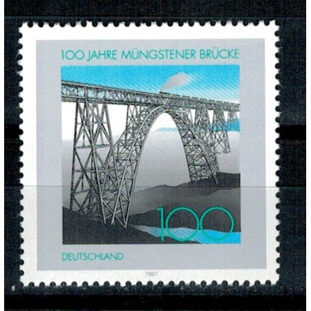 Germania 1997 - Podul Müngsten, tren, neuzat Germania 1997 - Podul Müngsten, tren, neuzat