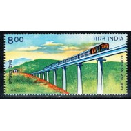 India 1993 - Locomotive, cai ferate, neuzat