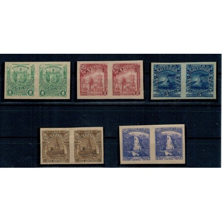 El Salvador 1896 - Mi141,142,144,145,149 perechi ndt neuzate