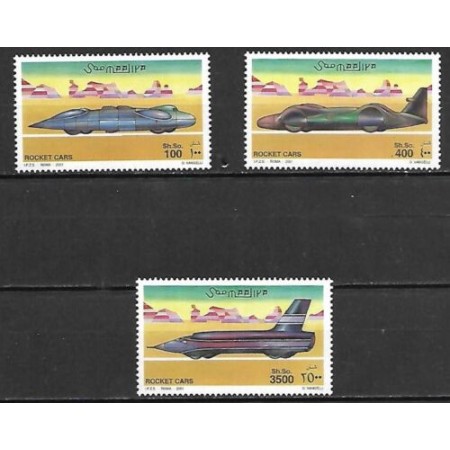 Somalia 2001 - Rocket cars, masini, serie neuzata