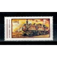 Chile 1987 - Locomotiva, cai ferate, neuzat