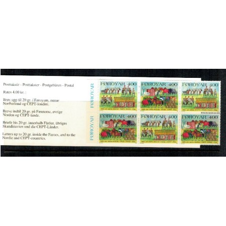 Insulele Feroe 1994 - obiceiuri populare, carnet filatelic neuza Insulele Feroe 1994 - obiceiuri populare, carnet filatelic neuza