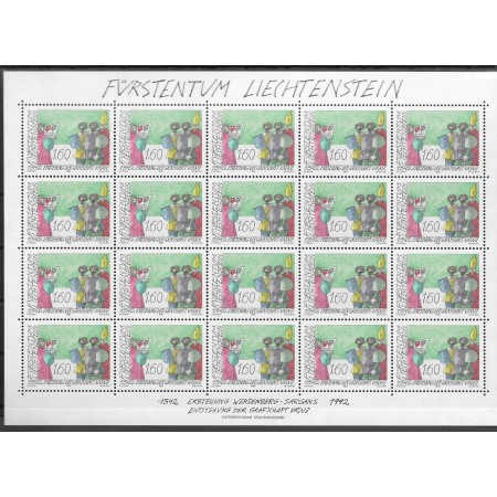 Liechtenstein 1992 - Vaduz, KLB neuzat Liechtenstein 1992 - Vaduz, KLB neuzat