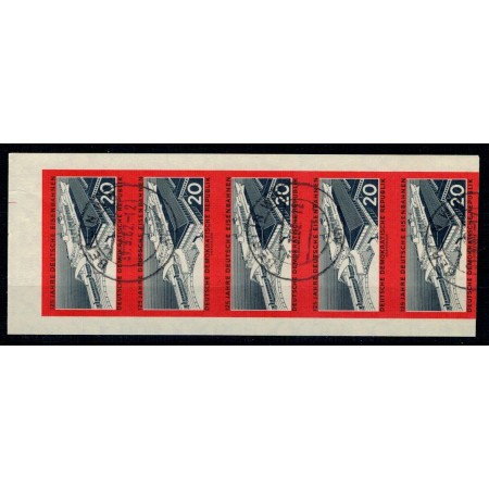 DDR 1960 - Caile Ferate, trenuri, Mi 805B straif stampilat exper DDR 1960 - Caile Ferate, trenuri, Mi 805B straif stampilat exper