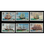 Tuvalu 1981 - Vapoare, serie neuzata