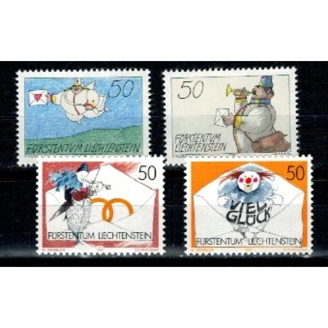 Liechtenstein 1992 - Greeting Stamps, serie neuzata Liechtenstein 1992 - Greeting Stamps, serie neuzata