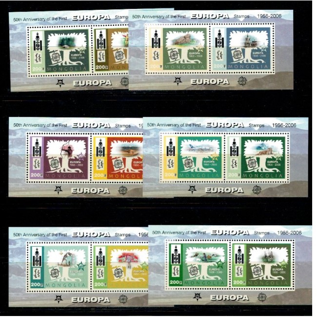 Mongolia 2006 - Europa, CEPT, serie colite neuzate
