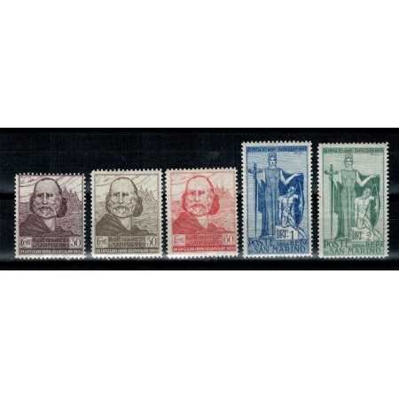 San Marino 1924 - Garibaldi, serie nestampilata San Marino 1924 - Garibaldi, serie nestampilata