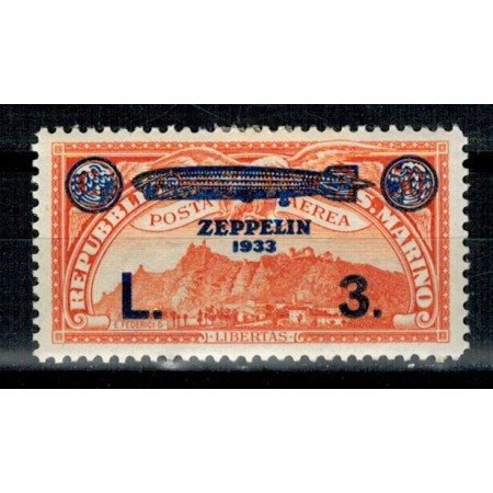San Marino 1933 - Zeppelin, supr., Mi192 nestampilat San Marino 1933 - Zeppelin, supr., Mi192 nestampilat