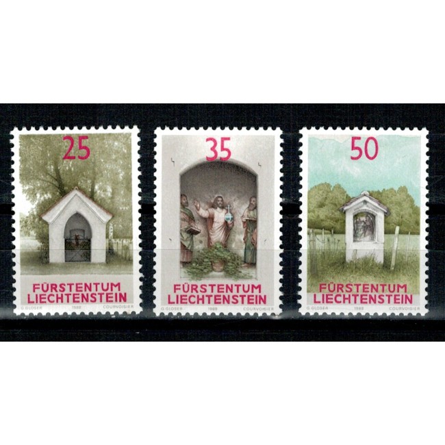 Liechtenstein 1988 - Altare, serie neuzata Liechtenstein 1988 - Altare, serie neuzata