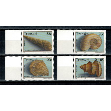 Transkei 1992 - Fosile, cochilii,  serie neuzata Transkei 1992 - Fosile, cochilii,  serie neuzata