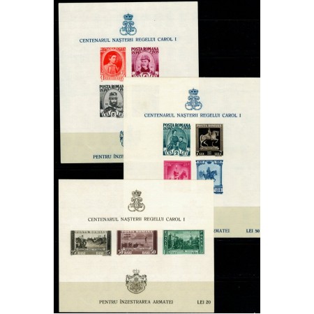 1939 - Centenarul nașterii Regelui Carol I colite nedantelate neuzate