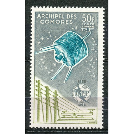 Comores 1965 - ITU, telecomunicatii, satelit, neuzat Comores 1965 - ITU, telecomunicatii, satelit, neuzat