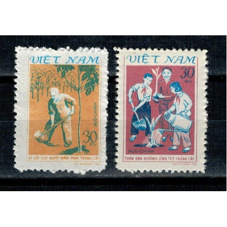 Vietnam 1981 - Inforestatia, serie nestampilata Vietnam 1981 - Inforestatia, serie nestampilata
