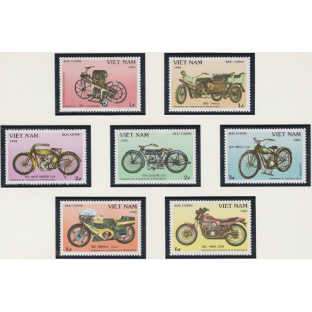 Vietnam 1985 - Motociclete, serie neuzata