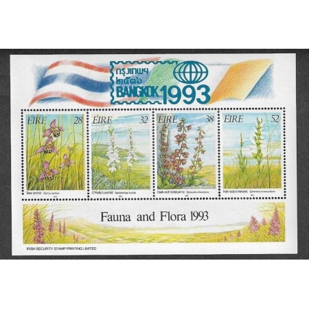 Irlanda 1993 - Flori, flora, Expo Bangkok, bloc neuzat Irlanda 1993 - Flori, flora, Expo Bangkok, bloc neuzat