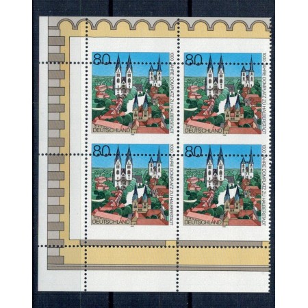 Germania 1996 - Mi1846 bloc de 4 cu eroare dantelare Germania 1996 - Mi1846 bloc de 4 cu eroare dantelare