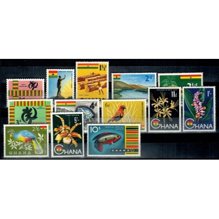 Ghana 1959 - Simboluri nationale, serie neuzata fara Posta Aeria Ghana 1959 - Simboluri nationale, serie neuzata fara Posta Aeria