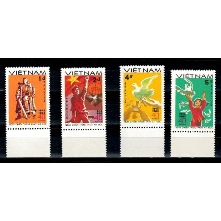 Vietnam 1985 - Aniversare al Doilea Razboi Mondial, serie neuzat Vietnam 1985 - Aniversare al Doilea Razboi Mondial, serie neuzat