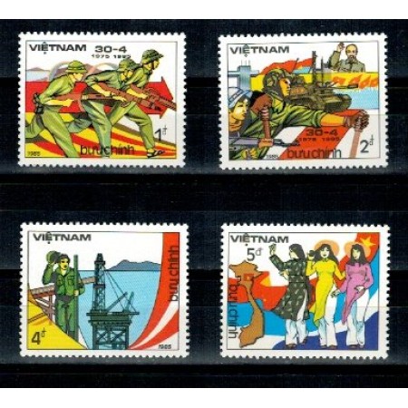 Vietnam 1985 - Armata, aniv. eliberarea Sudului, serie neuzata Vietnam 1985 - Armata, aniv. eliberarea Sudului, serie neuzata