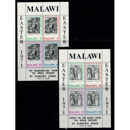 Malawi 1971 - Pasti, Durer, colite neuzate Malawi 1971 - Pasti, Durer, colite neuzate