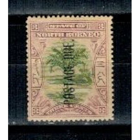 British North Borneo 1897 - Postage Due, Mi10 neuzat British North Borneo 1897 - Postage Due, Mi10 neuzat