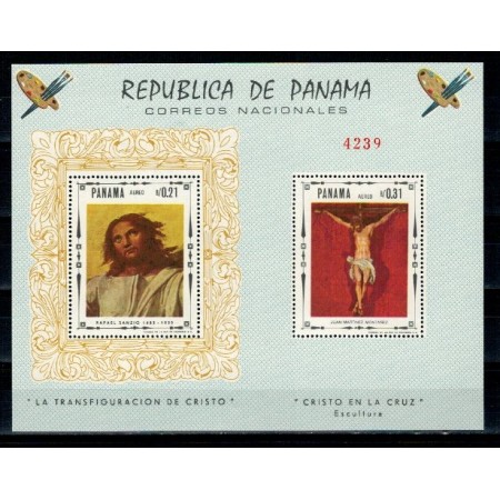 Panama 1968 - Pictura religioasa, bloc neuzat Panama 1968 - Pictura religioasa, bloc neuzat