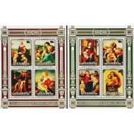 Zaire 1983 - Craciun, Raphael, blocuri neuzate