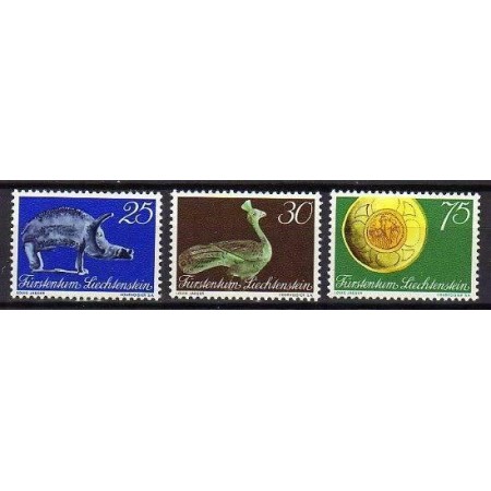 Liechtenstein 1971 - Muzeul National, arheologie, serie neuzata Liechtenstein 1971 - Muzeul National, arheologie, serie neuzata