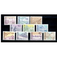 Liechtenstein 1973 - Vederi, uzuale, serii neuzate