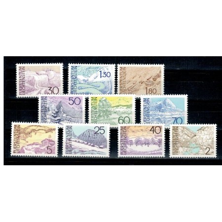 Liechtenstein 1973 - Vederi, uzuale, serii neuzate Liechtenstein 1973 - Vederi, uzuale, serii neuzate