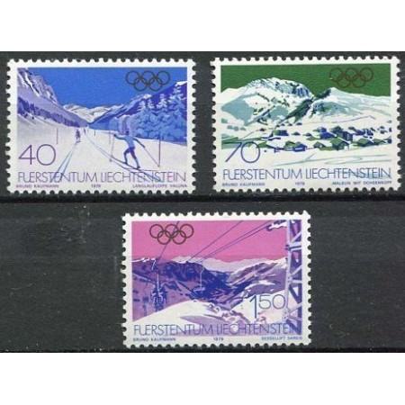 Liechtenstein 1979 - Jocurile Olimpice de iarna, serie neuzata Liechtenstein 1979 - Jocurile Olimpice de iarna, serie neuzata