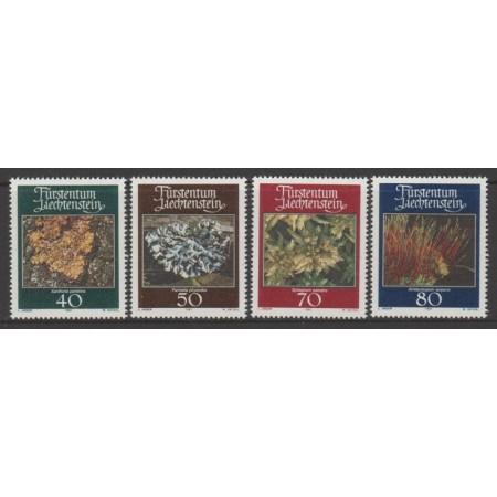 Liechtenstein 1981 - Flora, muschi si licheni, serie neuzata Liechtenstein 1981 - Flora, muschi si licheni, serie neuzata